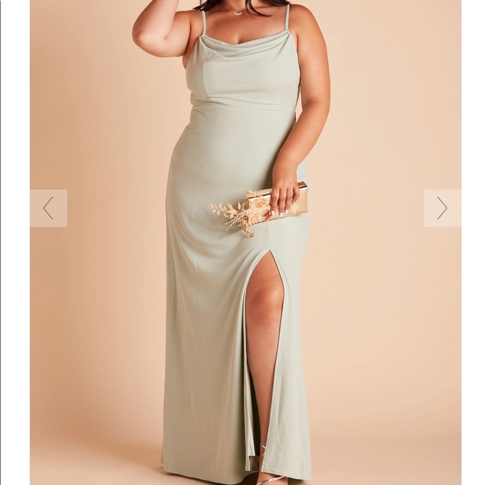 Buddy Grey Bridesmaid Dress Sage